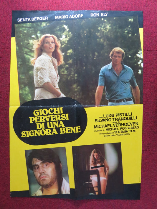 GIOCHI PERVERSI DI UNA SIGNORA BENE ITALIAN FOTOBUSTA POSTER SENTA BERGER 1976 Rendezvous Cinema Movie posters