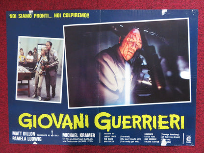 GIOVANI GUERRIERI / OVER THE EDGE ITALIAN FOTOBUSTA POSTER MATT DILLON 1983 Rendezvous Cinema Movie posters