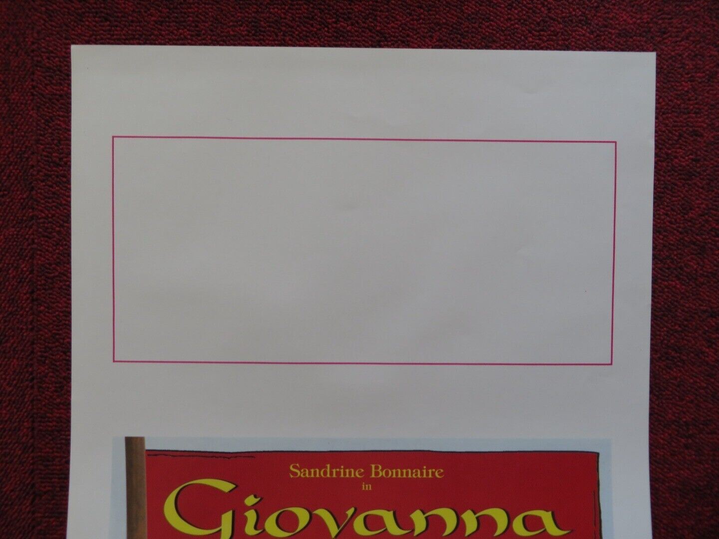 GIOVANNA D'ARCO SECONDA PARTE ITALIAN LOCANDINA (27.5"x13") POSTER 1995 Movie posters