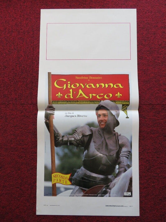 GIOVANNA D'ARCO SECONDA PARTE ITALIAN LOCANDINA (27.5"x13") POSTER 1995 Movie posters