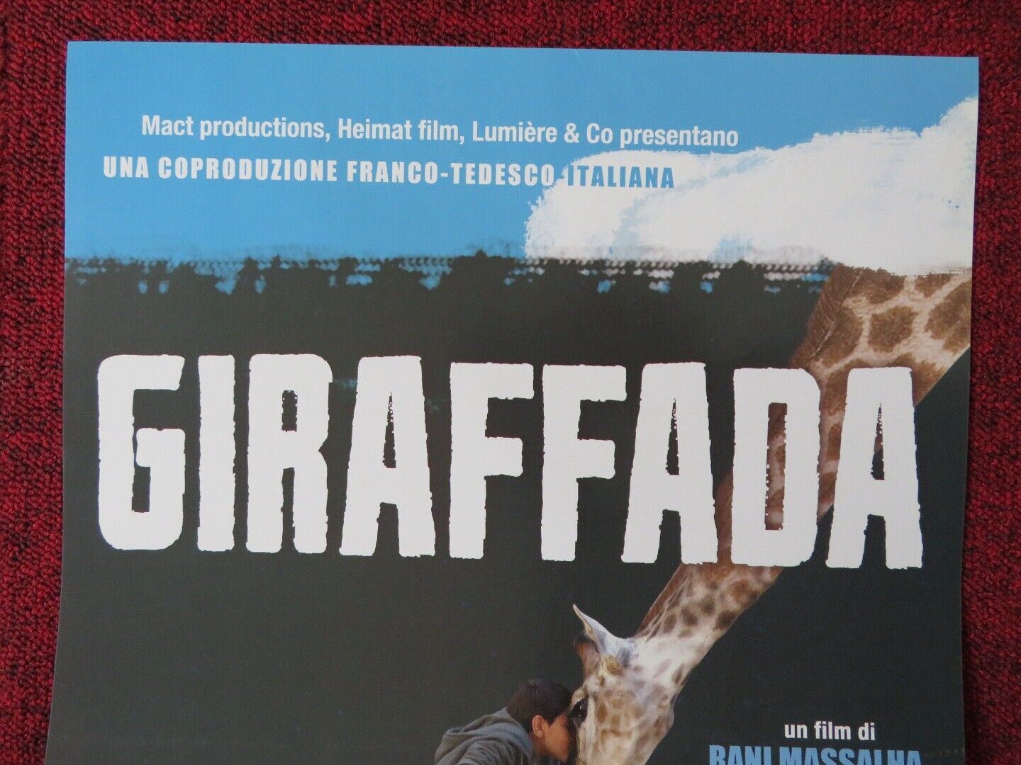 GIRAFFADA ITALIAN LOCANDINA (26.5"x12.5") POSTER SALEH BAKRI LAURE DE CLERMONT Movie posters
