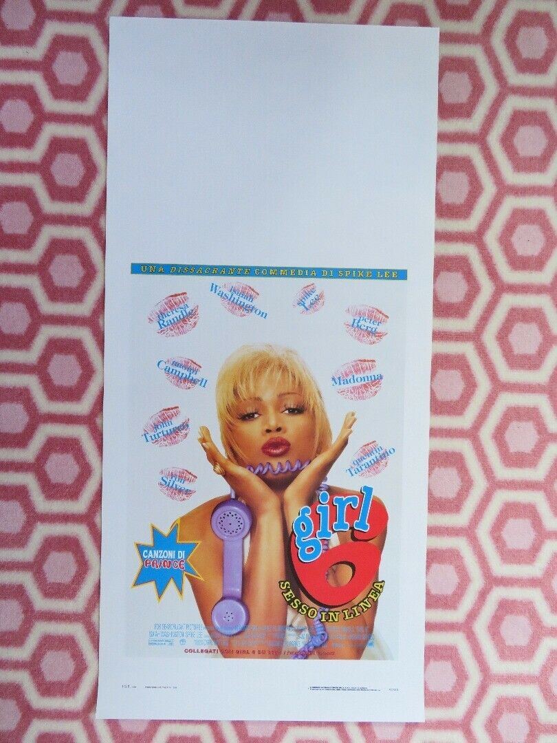 GIRL 6 ITALIAN LOCANDINA (27.5"x 13") POSTER SPIKE LEE 1996 Movie posters