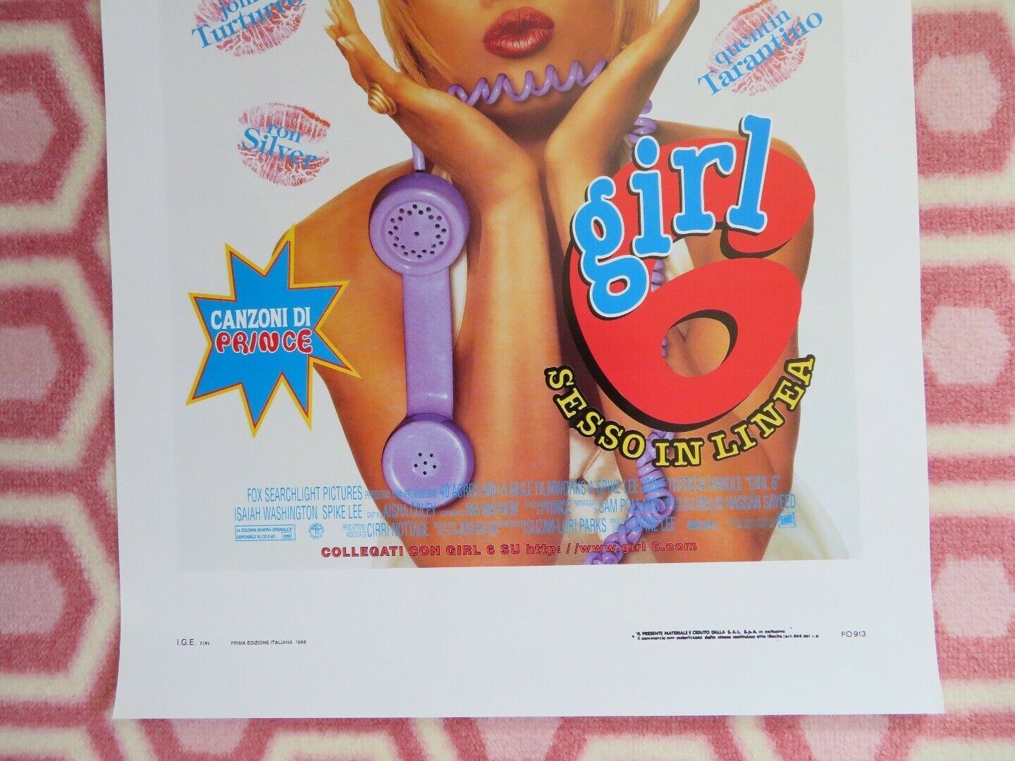 GIRL 6 ITALIAN LOCANDINA (27.5"x 13") POSTER SPIKE LEE 1996 Movie posters