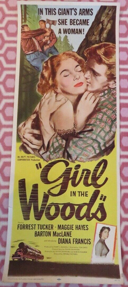 GIRL IN THE WOODS US INSERT (14"x 36") POSTER FORREST TUCKER MAGGIE HAYES 1958 Movie posters