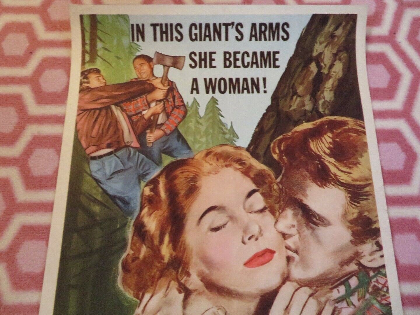 GIRL IN THE WOODS US INSERT (14"x 36") POSTER FORREST TUCKER MAGGIE HAYES 1958 Movie posters