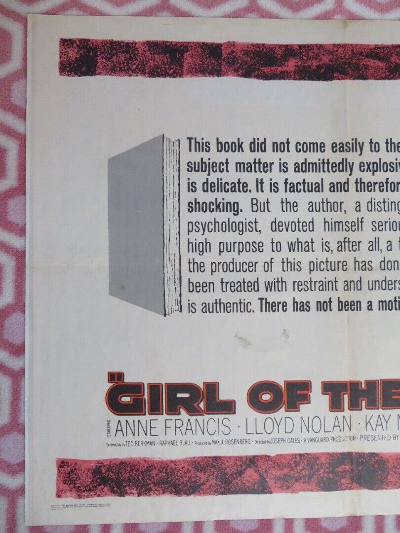 GIRL OF THE NIGHT US HALF SHEET (22"x 28") POSTER ANNE FRANCIS LLOYD NOLAN 1960 Movie posters