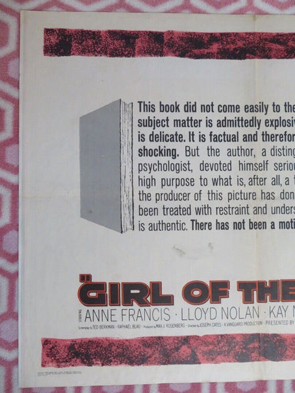 GIRL OF THE NIGHT US HALF SHEET (22"x 28") POSTER ANNE FRANCIS LLOYD NOLAN 1960 Movie posters