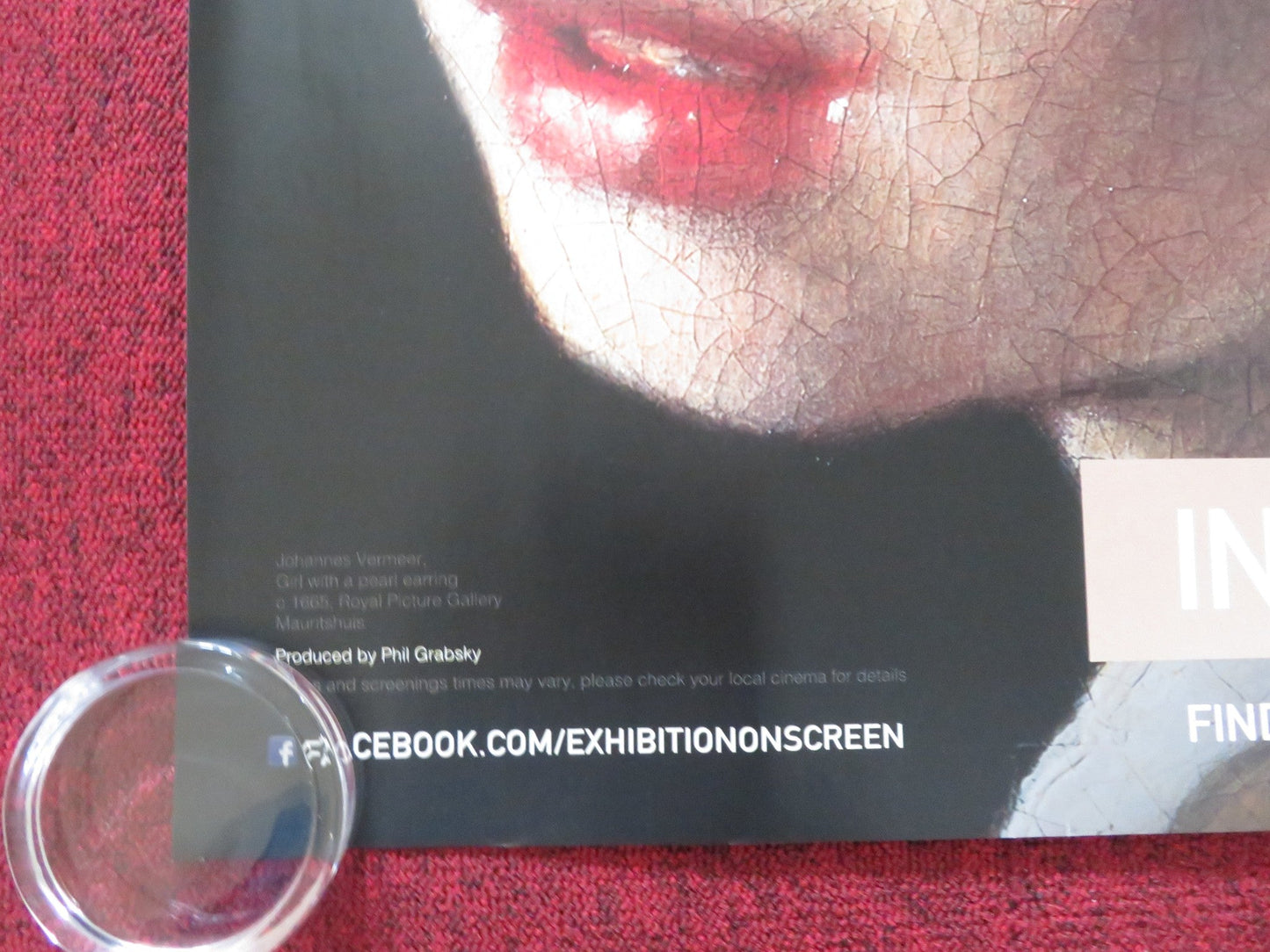 GIRL WITH A PEARL EARRING: AND OTHER TREASURES UK QUAD (30"x 40") ROLLED POSTER Rendezvous Cinema Movie posters