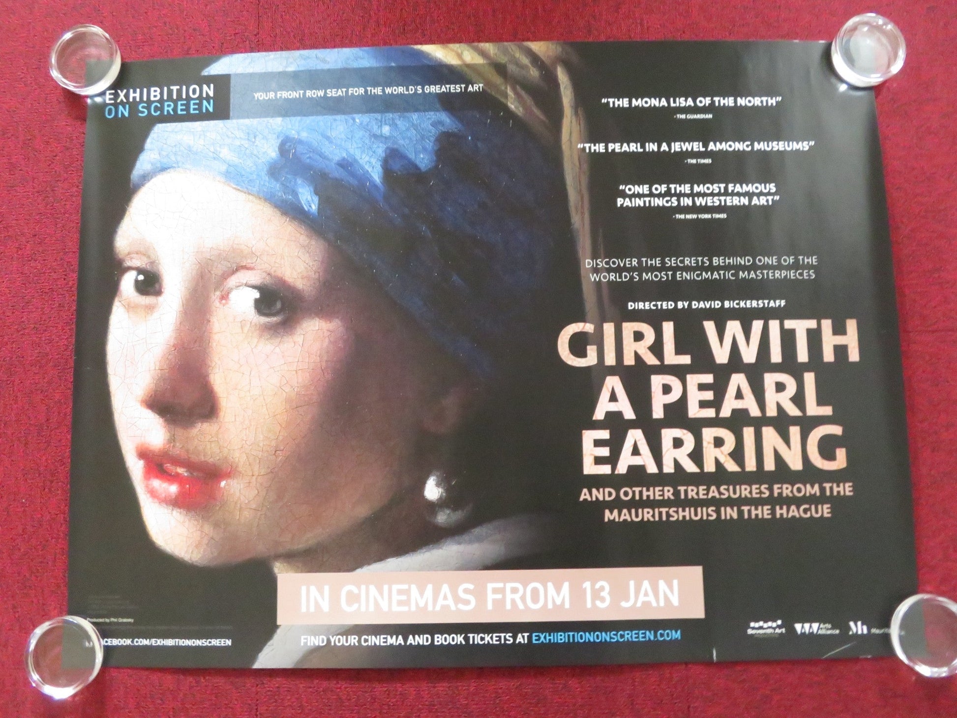 GIRL WITH A PEARL EARRING: AND OTHER TREASURES UK QUAD (30"x 40") ROLLED POSTER Rendezvous Cinema Movie posters