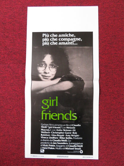 GIRLFRIENDS ITALIAN LOCANDINA POSTER MELANIE MAYRON ANITA SKINNER 1978 Rendezvous Cinema Movie posters