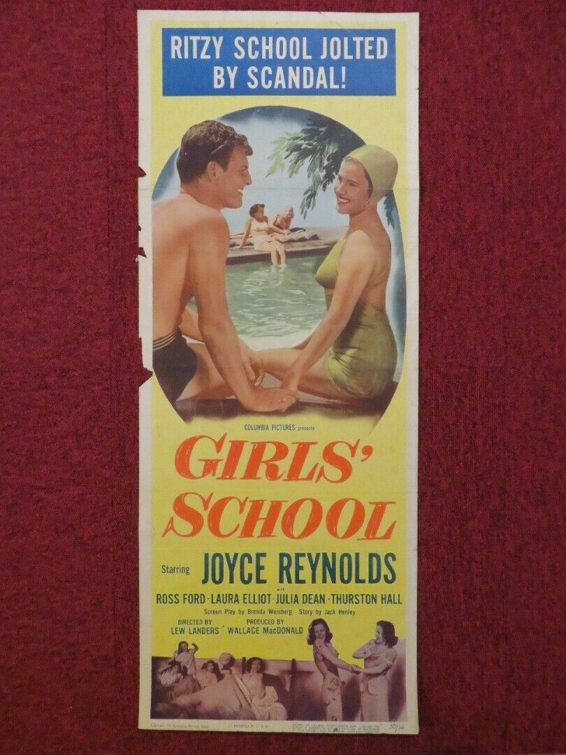 GIRLS' SCHOOL US INSERT (14"x 36") POSTER ANNE SHIRLEY NAN GREY 1938 Movie posters