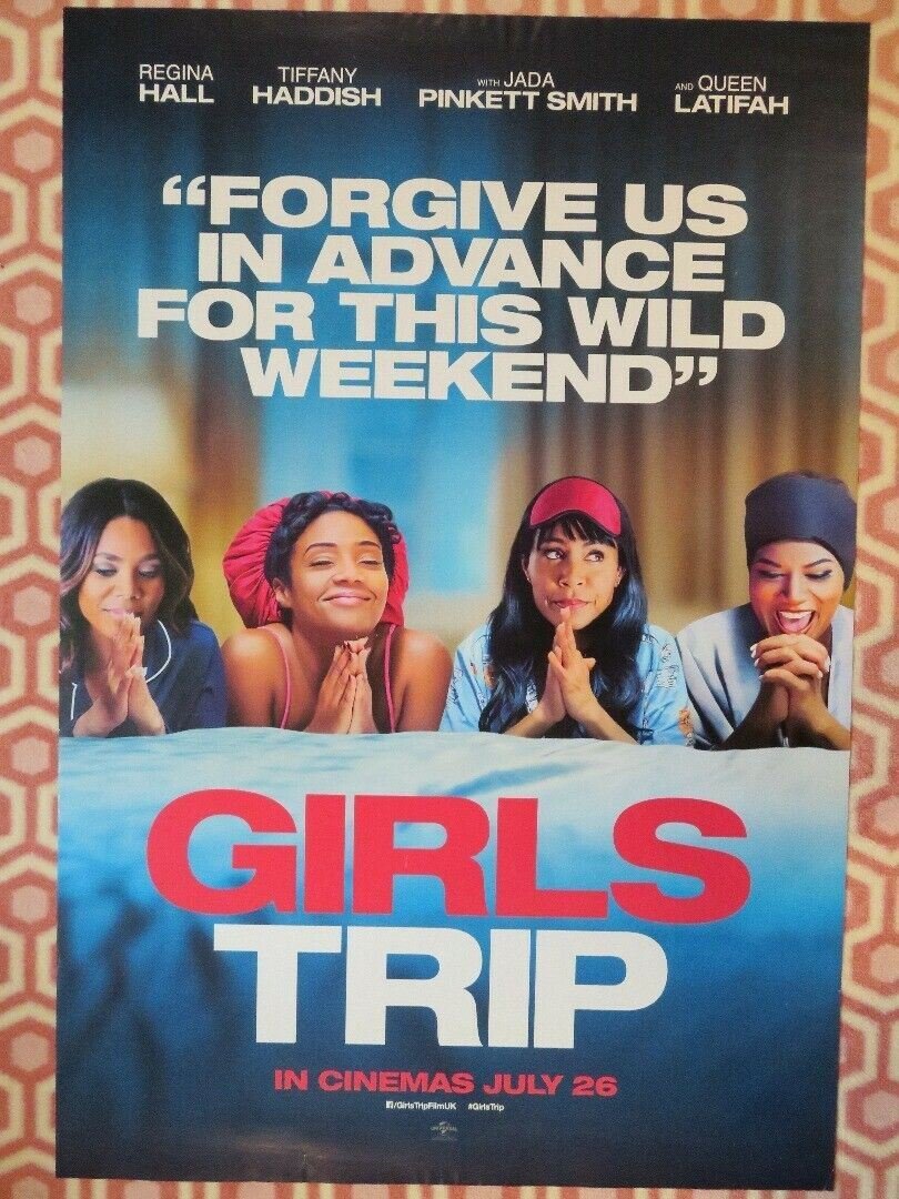 GIRLS TRIP UK ONE SHEET (27"x 41") ROLLED POSTER TIFFIANY HADDISH QUEEN LATIFAH - Rendezvous Cinema