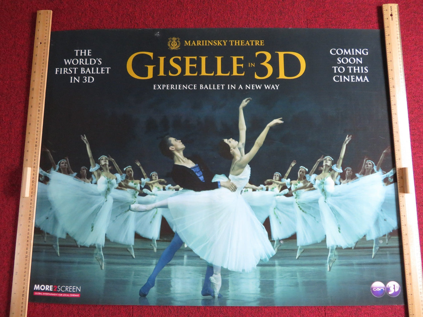 GISELLE IN 3D UK QUAD (30"x 40") ROLLED POSTER MARIINKSKY THEATRE 2011 Rendezvous Cinema Movie posters