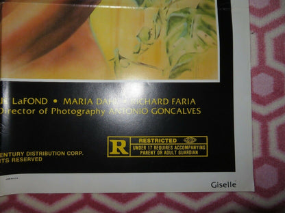 GISELLE US ONE SHEET POSTER ALBA VALERIA 1981 - Rendezvous Cinema