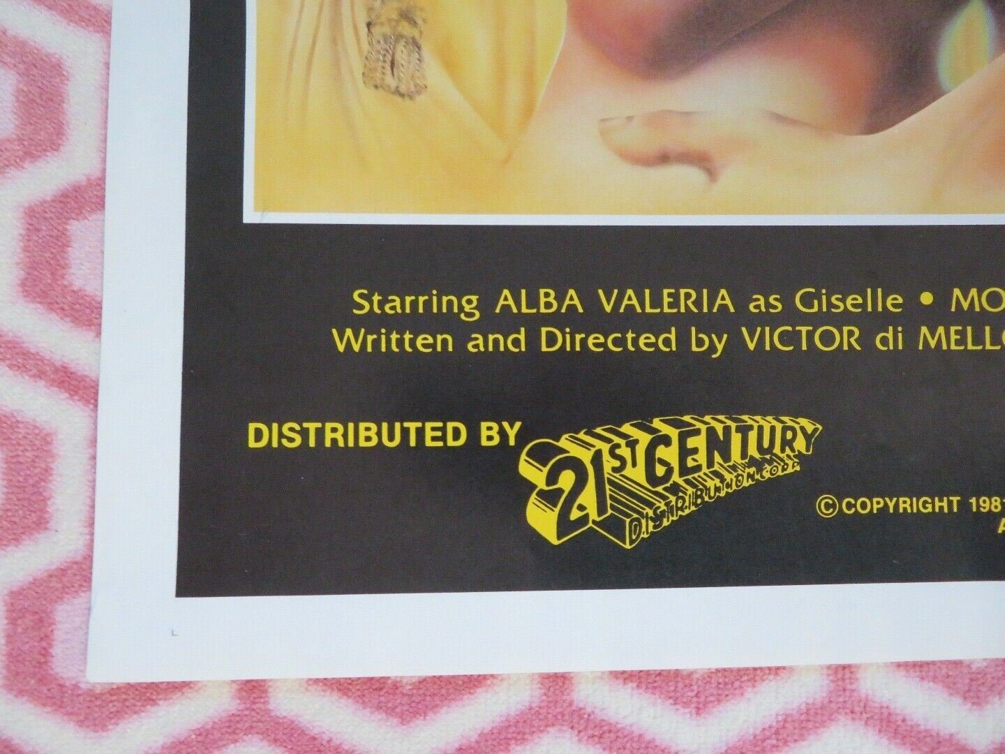 GISELLE US ONE SHEET POSTER ALBA VALERIA 1981 - Rendezvous Cinema