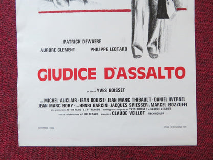 GIUDICE D'ASSALTO ITALIAN LOCANDINA POSTER PATRICK DEWAERE AURORE CLEMENT 1977 Rendezvous Cinema Movie posters