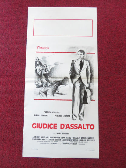 GIUDICE D'ASSALTO ITALIAN LOCANDINA POSTER PATRICK DEWAERE AURORE CLEMENT 1977 Rendezvous Cinema Movie posters