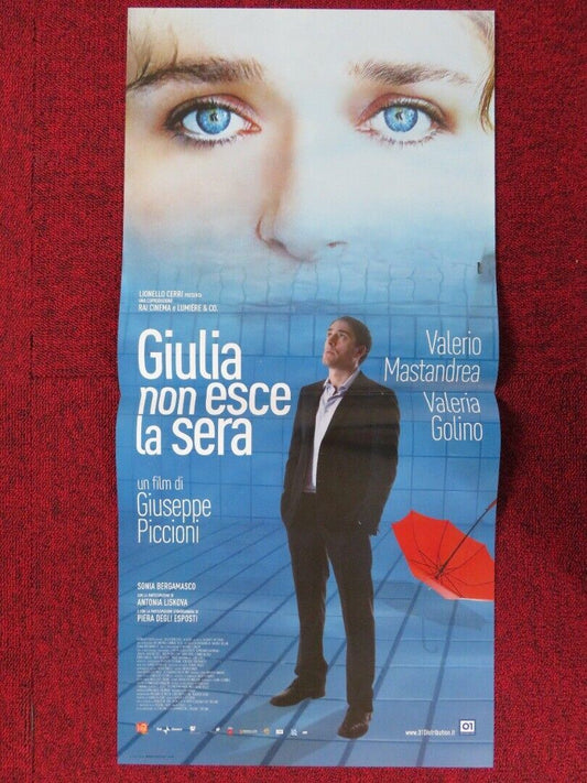 GIULIA NON ESCE LA SERA ITALIAN LOCANDINA (25.5"x12.5") POSTER V MASTAGOLI 2009 Movie posters