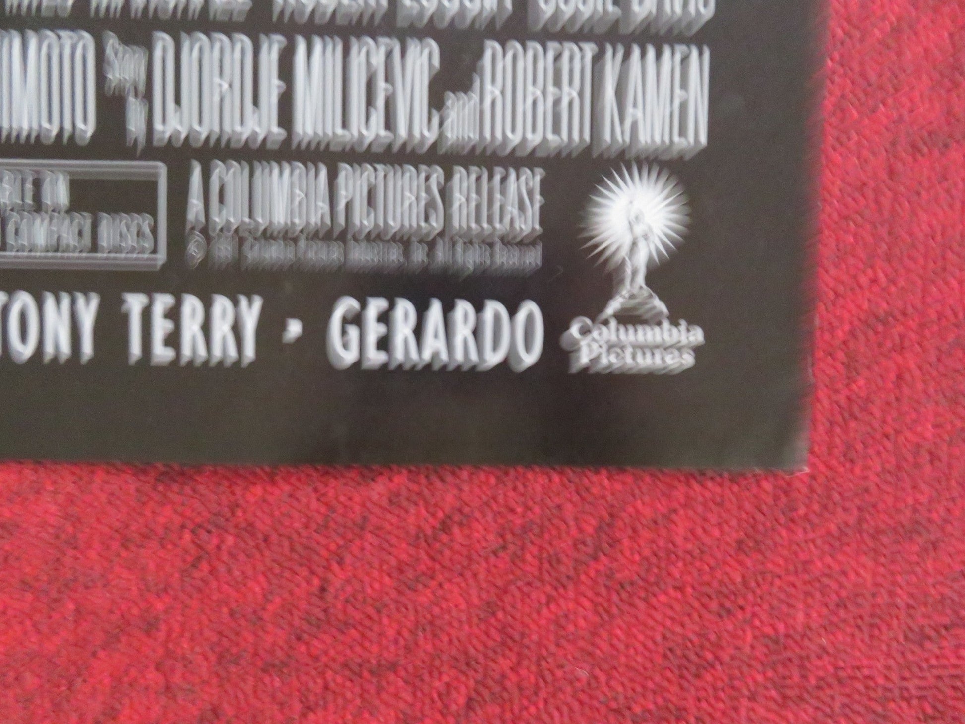 GLADIATOR FOLDED US ONE SHEET POSTER JAMES MARSHALL CUBA GOODING JR. 1991 Rendezvous Cinema Movie posters