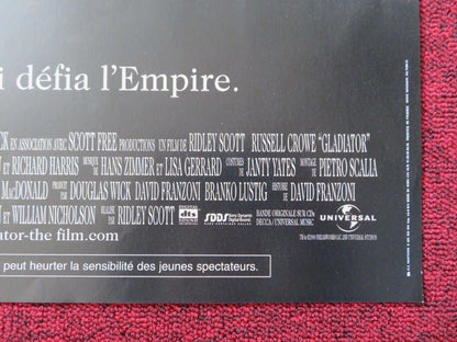 GLADIATOR FRENCH (16"x 21") POSTER RIDLEY SCOTT RUSSELL CROWE 2000 Movie posters