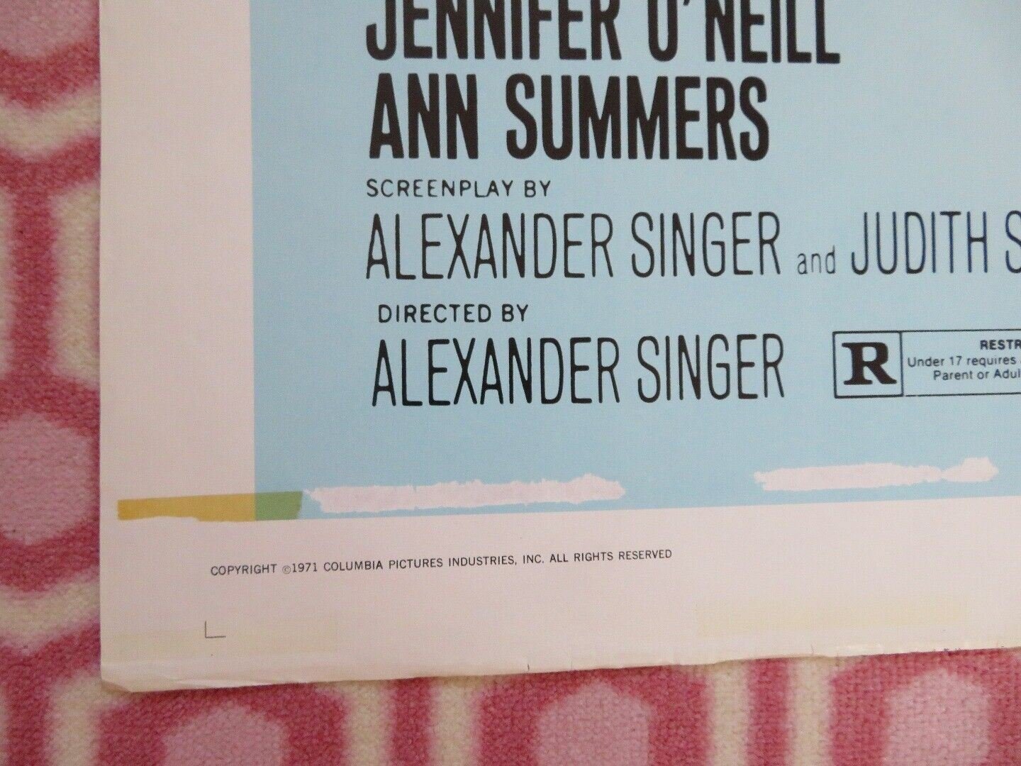 GLASS HOUSES FOLDED US ONE SHEET POSTER BERNARD BARROW DIEDRE LENIHAN 1971 Movie posters