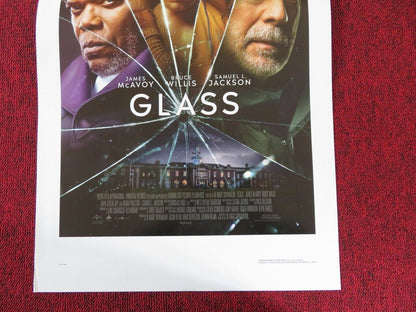 GLASS ITALIAN LOCANDINA (27.5"x13") POSTER BRUCE WILLIA SAMUEL L.JACKSON 2019 Movie posters