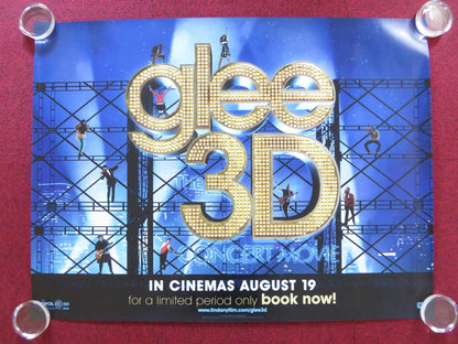 GLEE: THE 3D CONCERT MOVIE UK QUAD (30"x 40") ROLLED POSTER DIANNA AGRON 2011 Rendezvous Cinema Movie posters