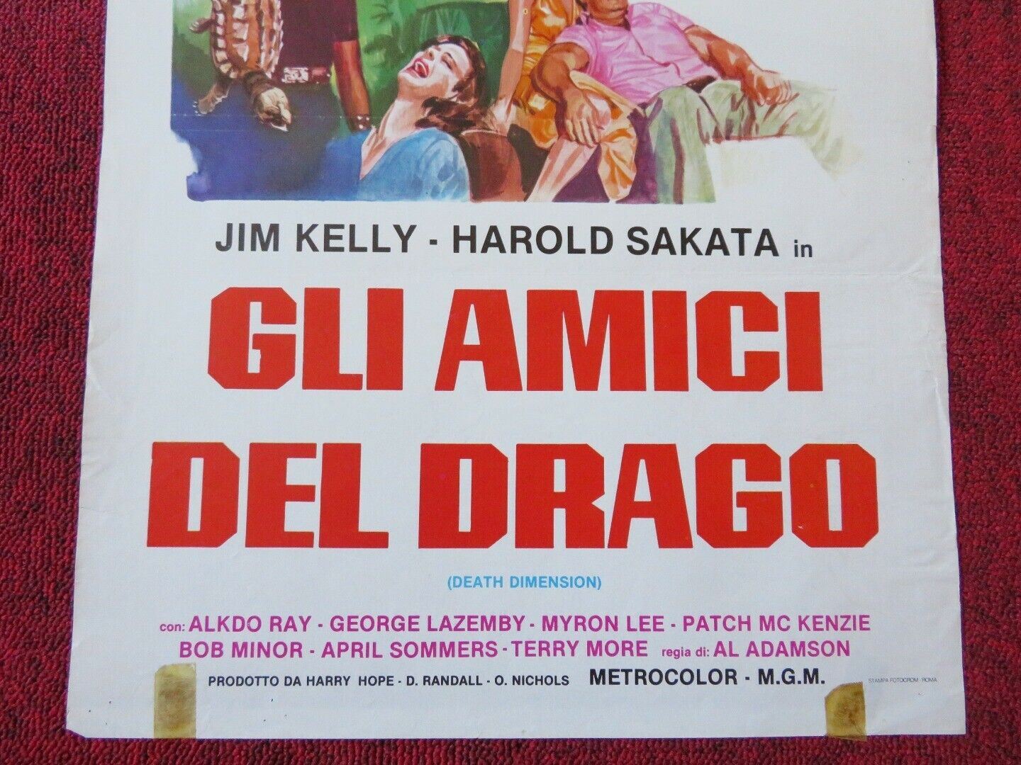 GLI AMICI DEL DRAGO ITALIAN LOCANDINA (27.5"x13") POSTER 1978 Movie posters