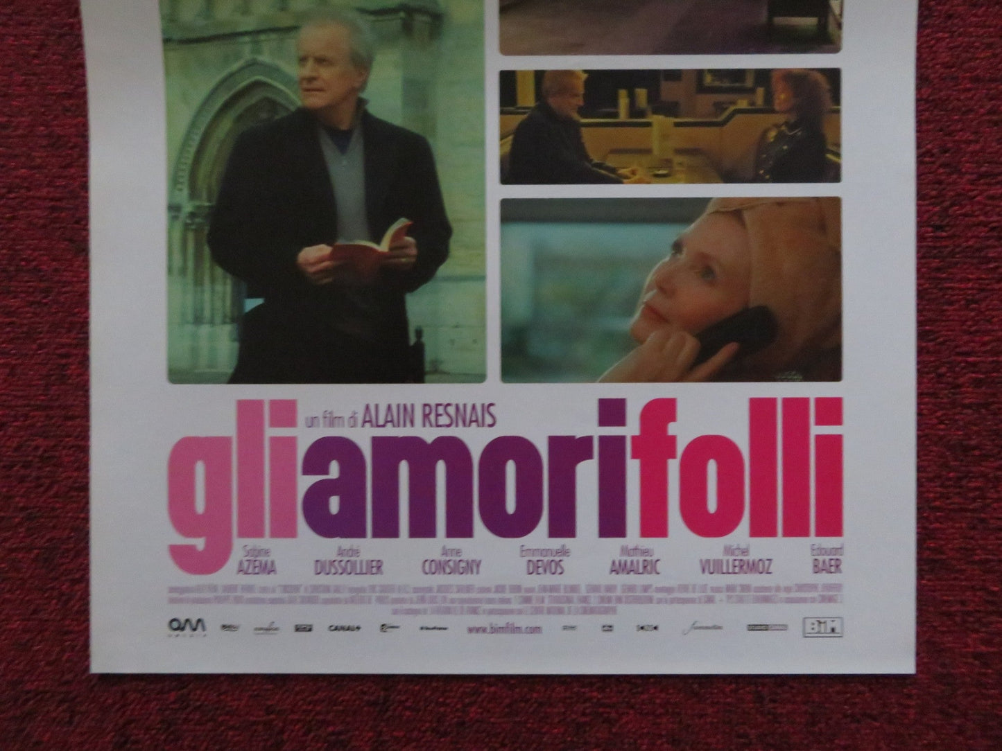 GLI AMORI FOLLI ITALIAN LOCANDINA POSTER SABINE AZEMA ANDRE DUSSOLLIER 2009 Rendezvous Cinema Movie posters