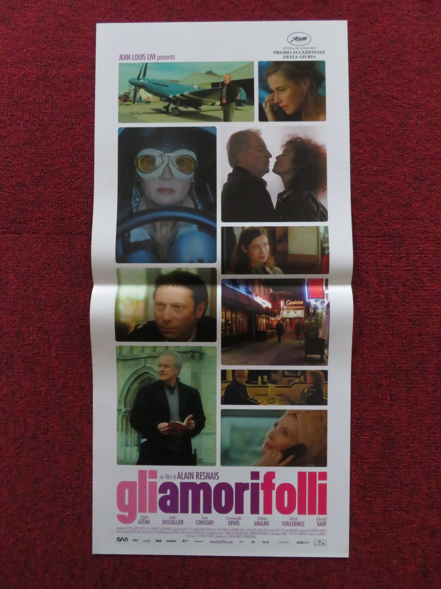GLI AMORI FOLLI ITALIAN LOCANDINA POSTER SABINE AZEMA ANDRE DUSSOLLIER 2009 Rendezvous Cinema Movie posters