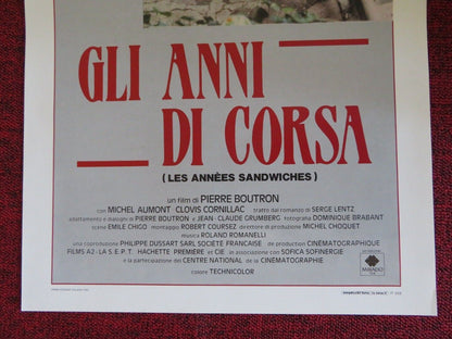 GLI ANNI DI CORSA ITALIAN LOCANDINA (27.5"x13") POSTER MICHEL AUMONT 1988 - Rendezvous Cinema
