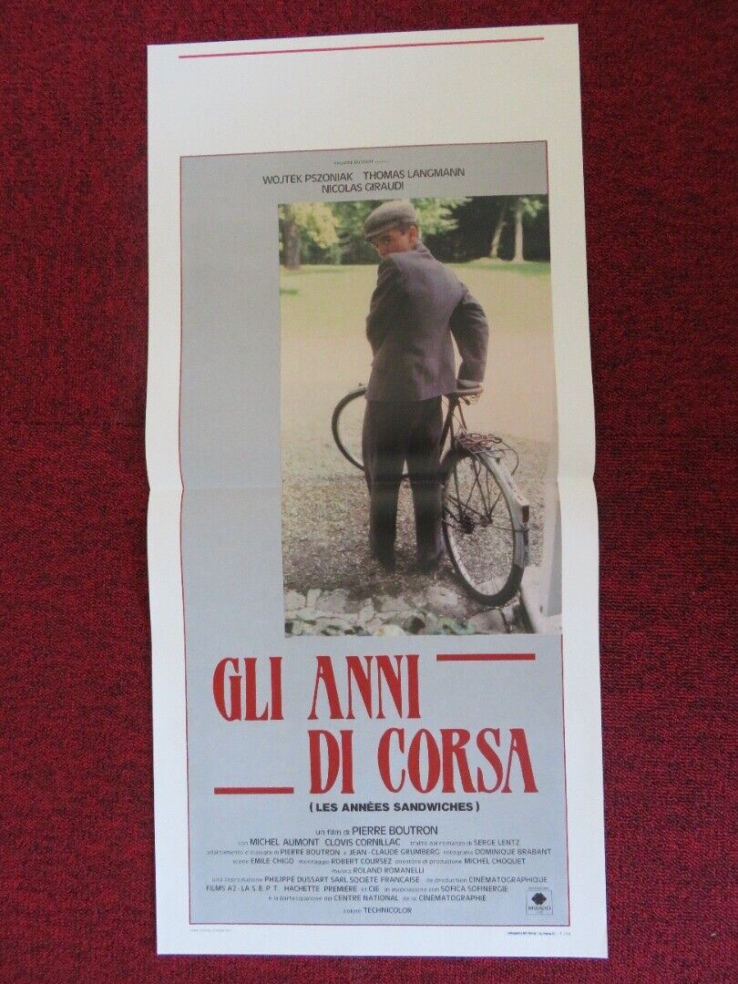 GLI ANNI DI CORSA ITALIAN LOCANDINA (27.5"x13") POSTER MICHEL AUMONT 1988 - Rendezvous Cinema