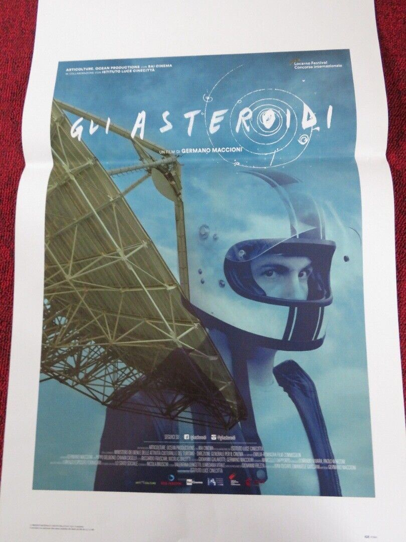 GLI ASTEROIDI ITALIAN LOCANDINA (27.5"x13") POSTER RICCARDO FRASCARI 2017 Movie posters