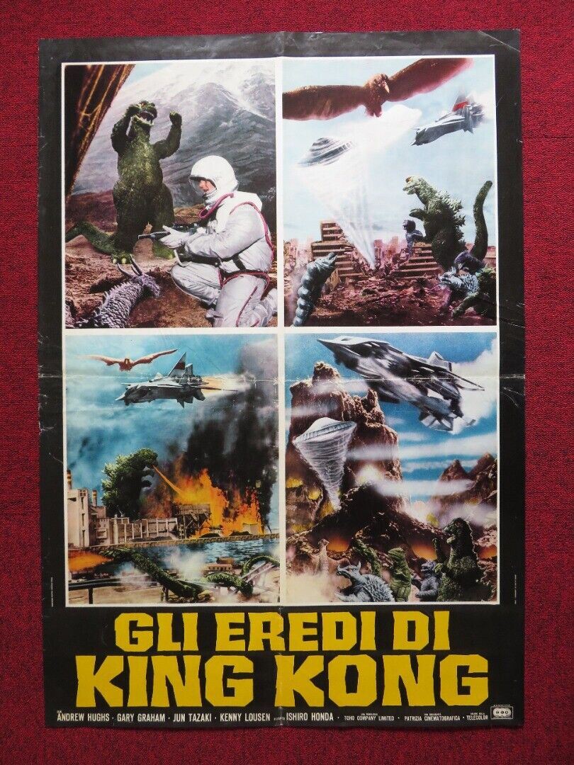 GLI EREDI DI KING KONG ITALIAN FOGLIO ROLLED POSTER AKIRA KUBO JUN TAZAKI 1968 Movie posters