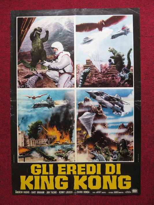 GLI EREDI DI KING KONG ITALIAN FOGLIO ROLLED POSTER AKIRA KUBO JUN TAZAKI 1968 Movie posters