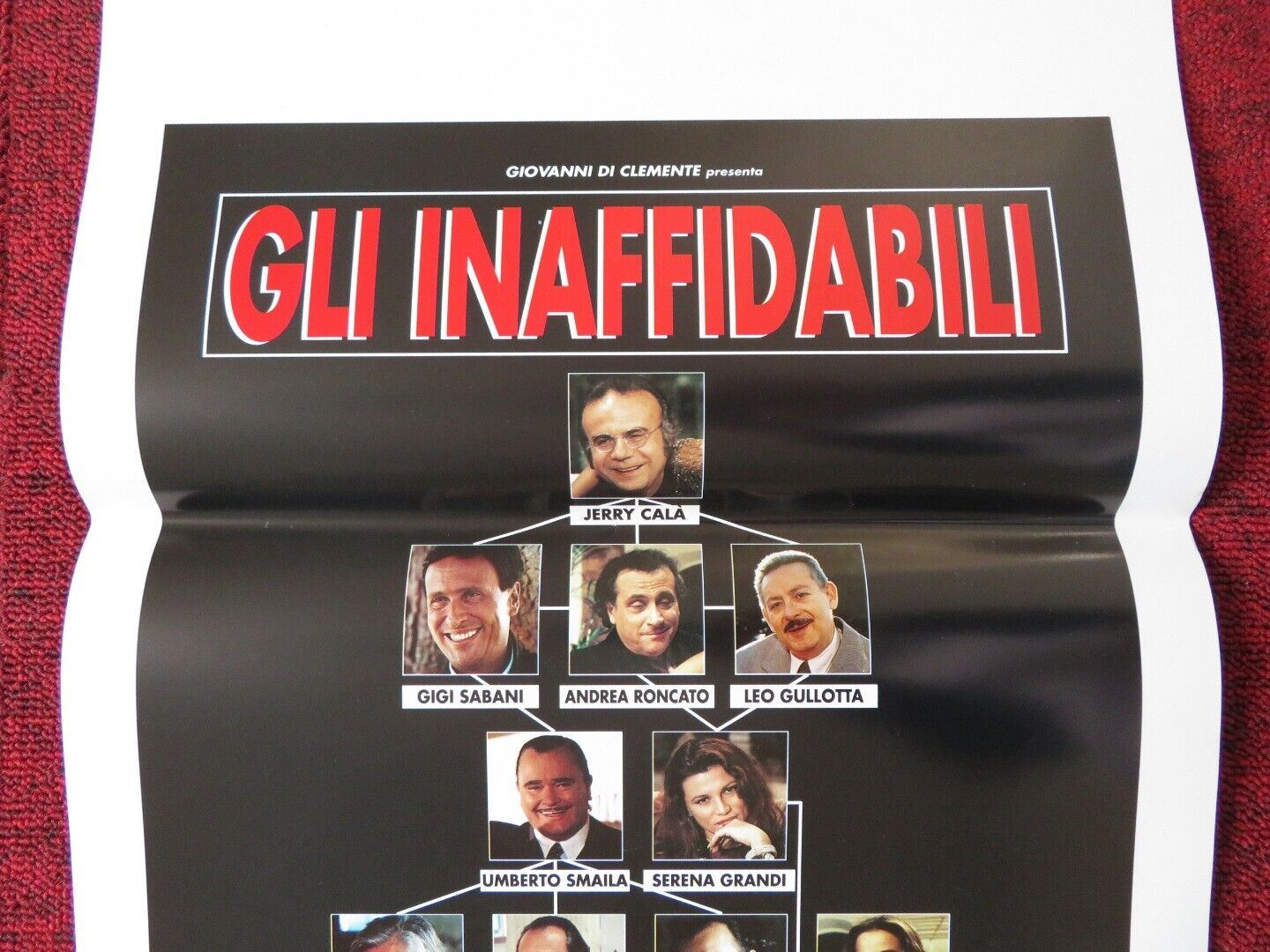GLI INAFFIDABILI ITALIAN LOCANDINA (27.5"x13") POSTER J CALA A KANAKIS 1997 Movie posters
