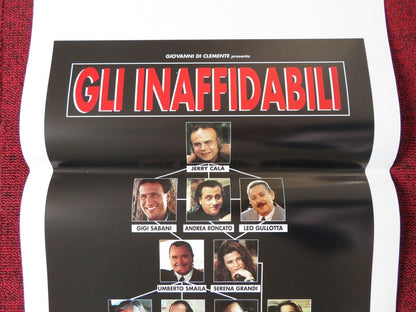 GLI INAFFIDABILI ITALIAN LOCANDINA (27.5"x13") POSTER J CALA A KANAKIS 1997 Movie posters