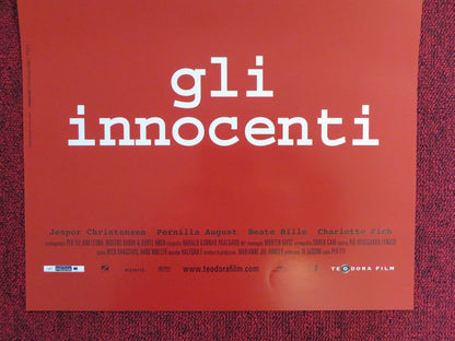 GLI INNOCENTI ITALIAN LOCANDINA POSTER JESPER CHRISTENSEN PERNILLA AUGUST 2005 Rendezvous Cinema Movie posters