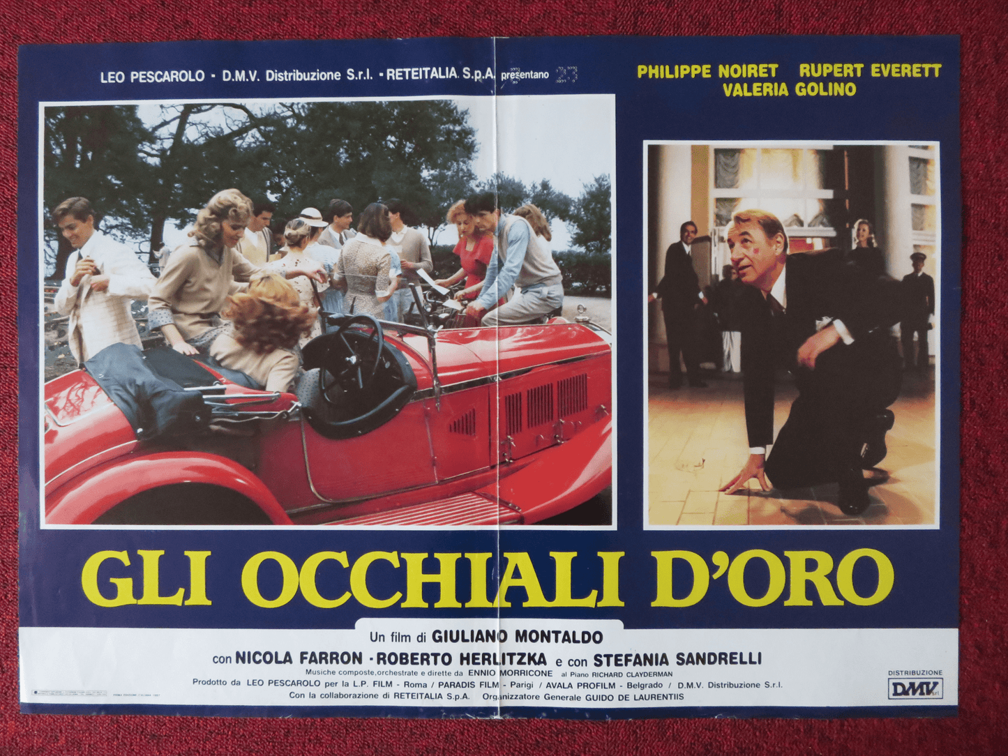 GLI OCCHIALI D'ORO ITALIAN FOTOBUSTA POSTER PHILIPPE NOIRET RUPERT EVERETT 1987 - Rendezvous Cinema
