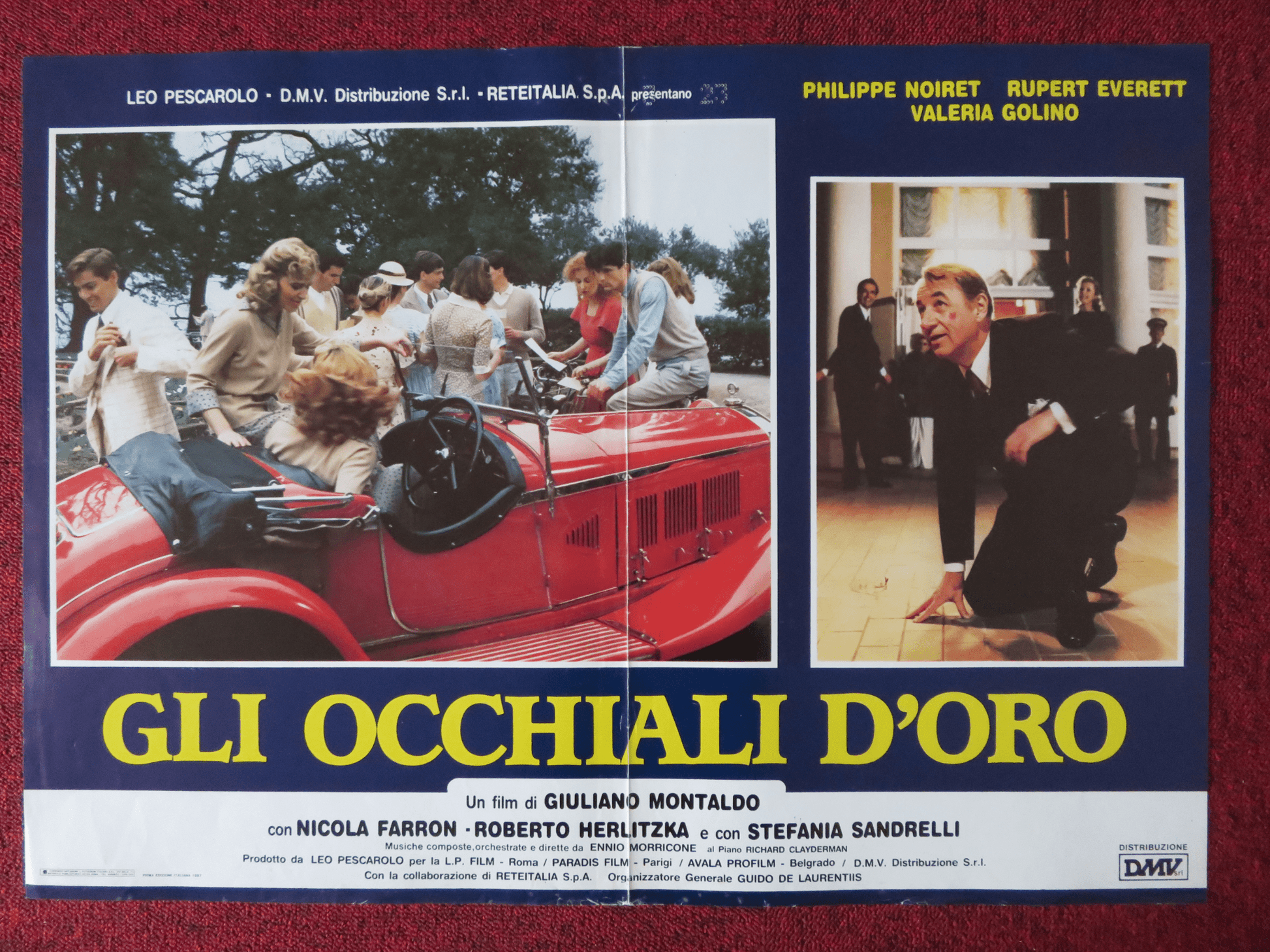 GLI OCCHIALI D'ORO ITALIAN FOTOBUSTA POSTER PHILIPPE NOIRET RUPERT EVERETT 1987 - Rendezvous Cinema