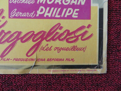 GLI ORGOGLIOSI / THE PROUD AND THE BEAUTIFUL - B ITALIAN FOTOBUSTA POSTER 1953 - Rendezvous Cinema