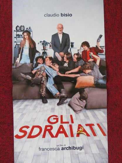 GLI SDRAIATI ITALIAN LOCANDINA (26.5"x12.5") POSTER CLAUDIO BISIO 2017 Movie posters