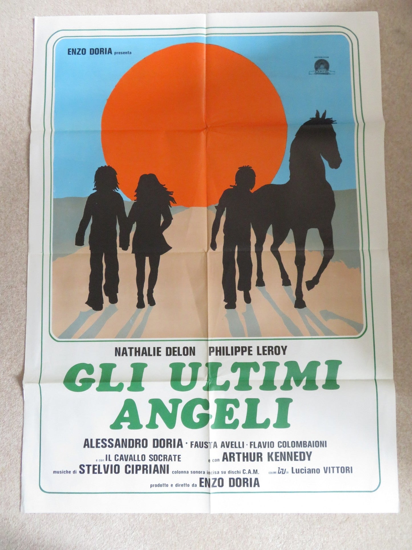 GLI ULTIMI ANGELI ITALIAN 2 FOGLIO POSTER NATHALIE DELON PHILIPPE LEROY 1978 Rendezvous Cinema Movie posters