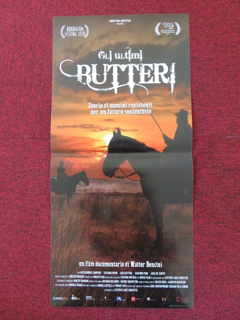 GLI ULTIMI BRUTTERI ITALIAN LOCANDINA (26.5"x12.5") POSTER STEFANO PAVIN 2018 Rendezvous Cinema Movie posters