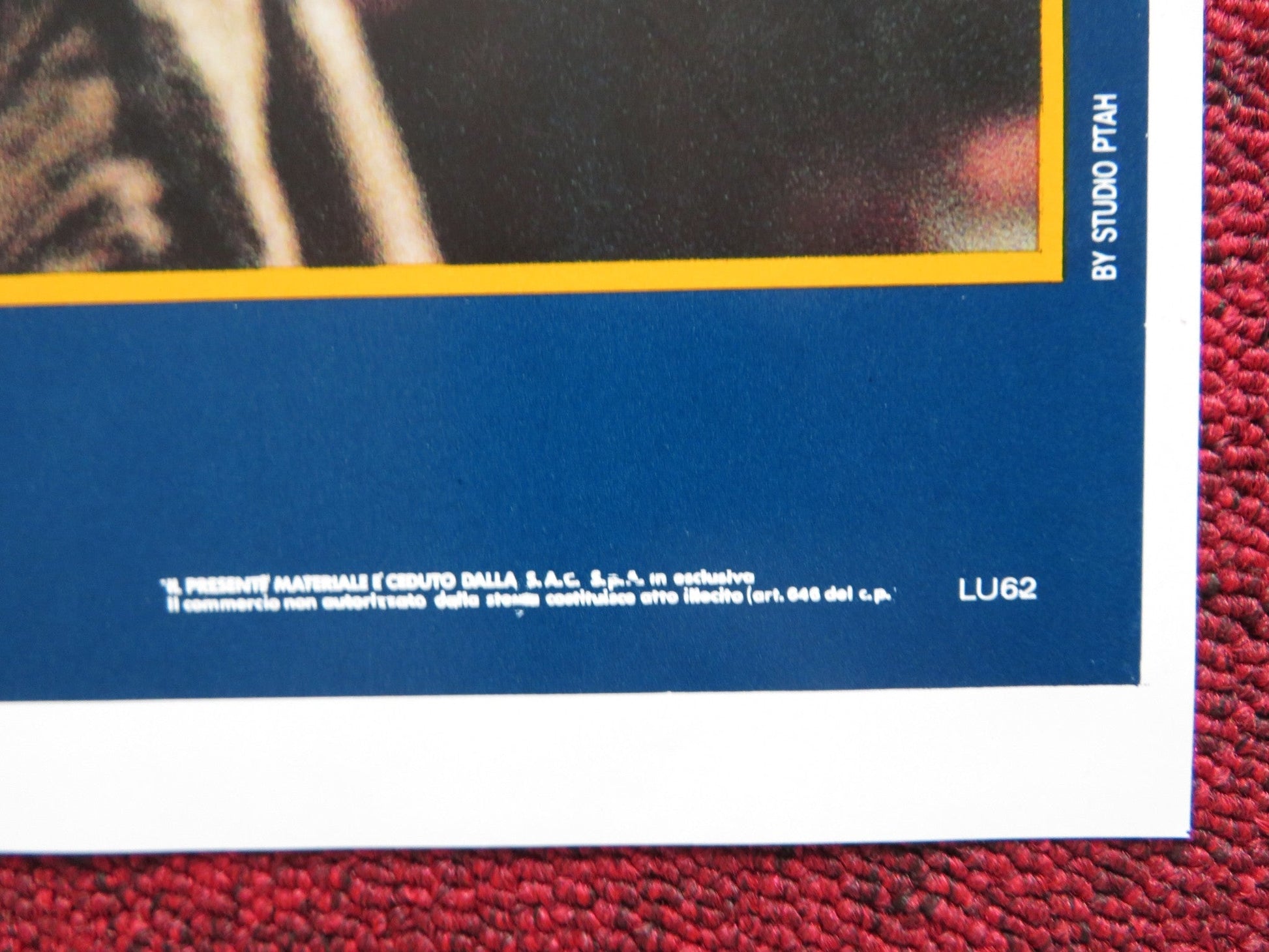 GLI ZOCCOLI D'ORO - A ITALIAN FOTOBUSTA POSTER HICHEM ROSTOM HAMMADI ZAROUK 1989 Rendezvous Cinema Movie posters