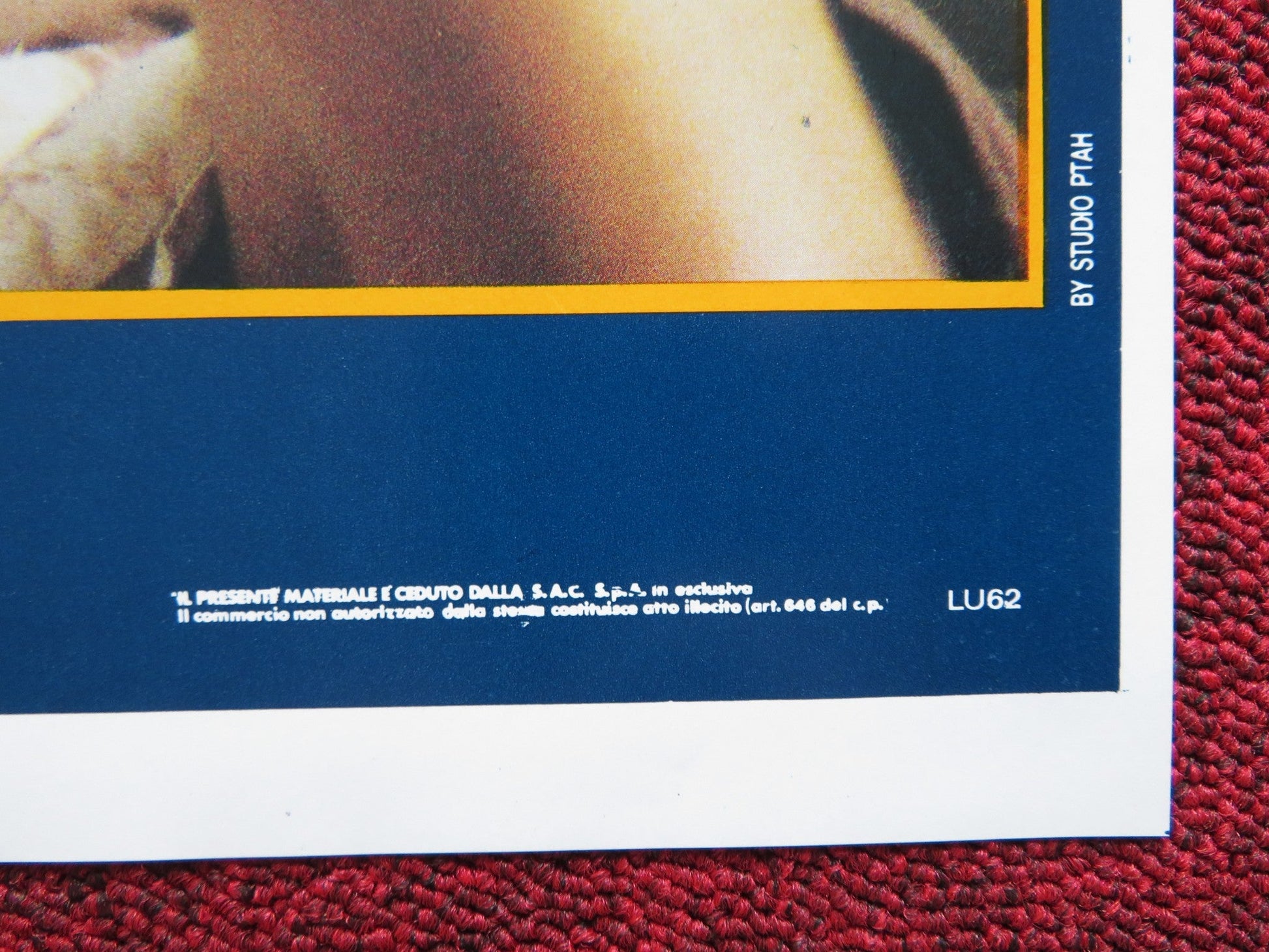 GLI ZOCCOLI D'ORO - B ITALIAN FOTOBUSTA POSTER HICHEM ROSTOM HAMMADI ZAROUK 1989 Rendezvous Cinema Movie posters