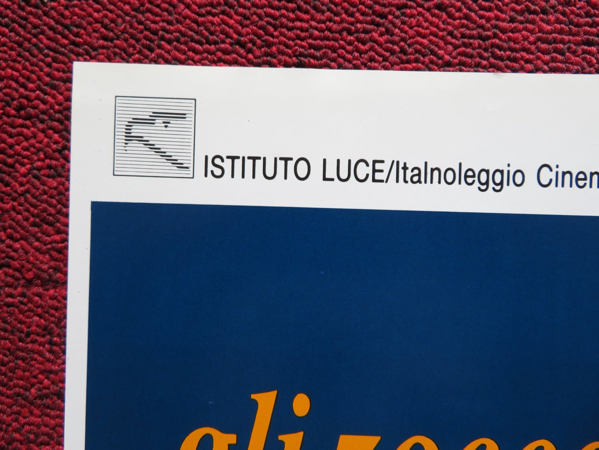 GLI ZOCCOLI D'ORO - D ITALIAN FOTOBUSTA POSTER HICHEM ROSTOM HAMMADI ZAROUK 1989 Rendezvous Cinema Movie posters