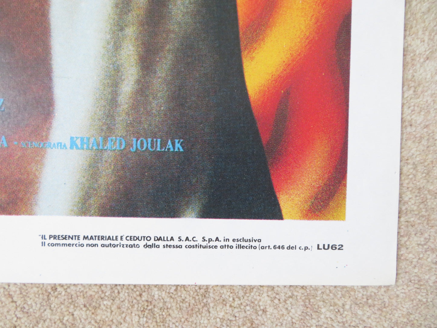 GLI ZOCCOLI D'ORO ITALIAN 2 FOGLIO POSTER HICHEM ROSTOM HAMADI ZARROUK 1990 Rendezvous Cinema Movie posters