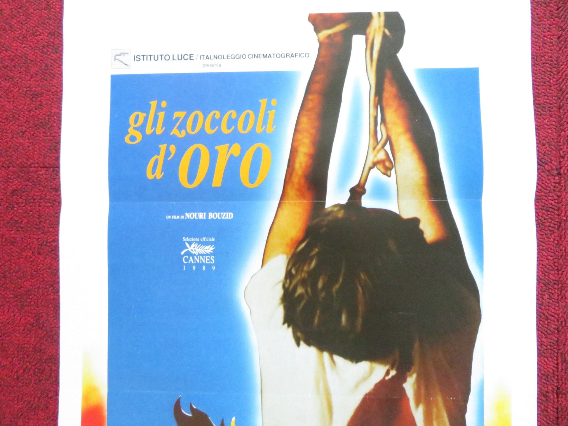 GLI ZOCCOLI D'ORO ITALIAN LOCANDINA POSTER HICHEM ROSTOM HAMADI ZARROUK 1989 Rendezvous Cinema Movie posters
