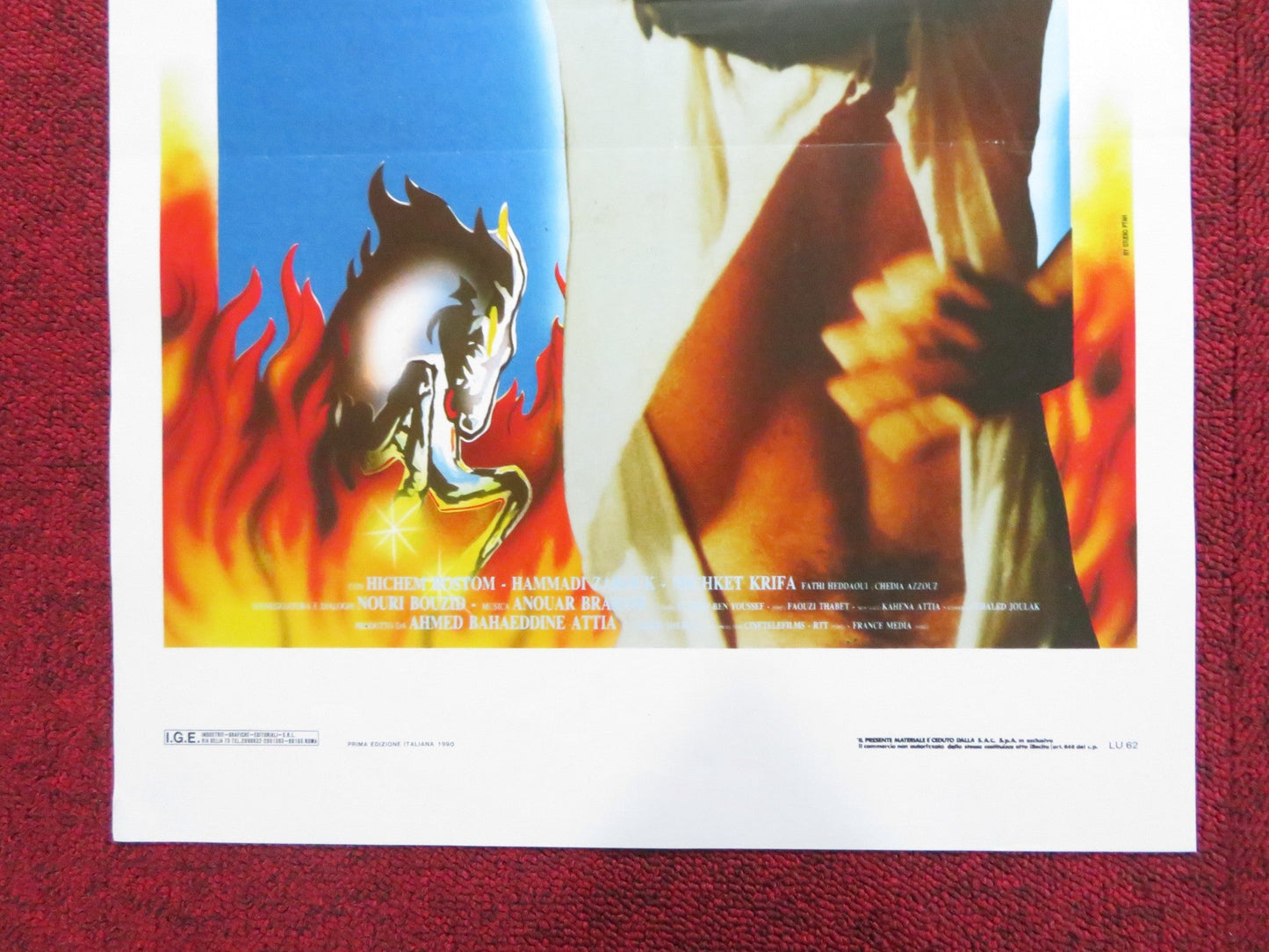 GLI ZOCCOLI D'ORO ITALIAN LOCANDINA POSTER HICHEM ROSTOM HAMADI ZARROUK 1989 Rendezvous Cinema Movie posters